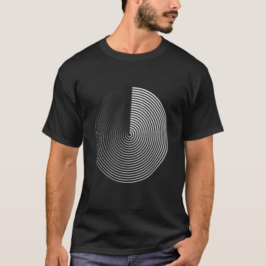 Minimal 20s Geometric Simple Primitive Circle Shap Tシャツ (正面)