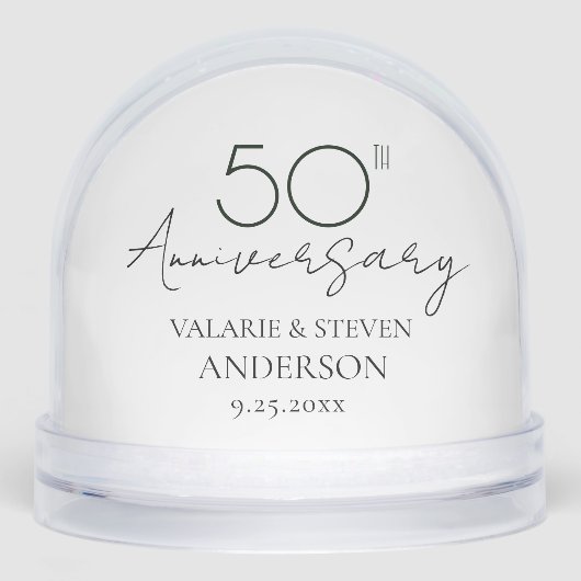 Minimal 50th Wedding Anniversary Photo (正面)