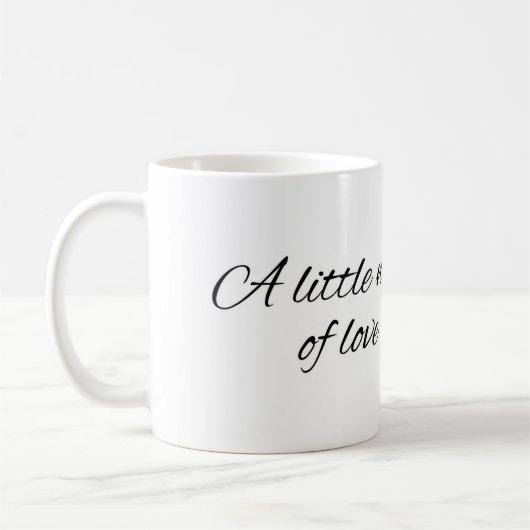 Minimal A Little Note of Love Mug コーヒーマグカップ (左)
