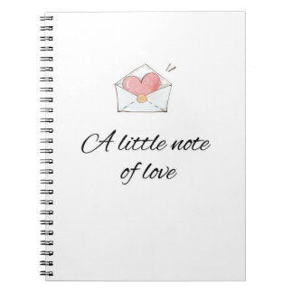 Minimal A Little Note of Love Notebook ノートブック