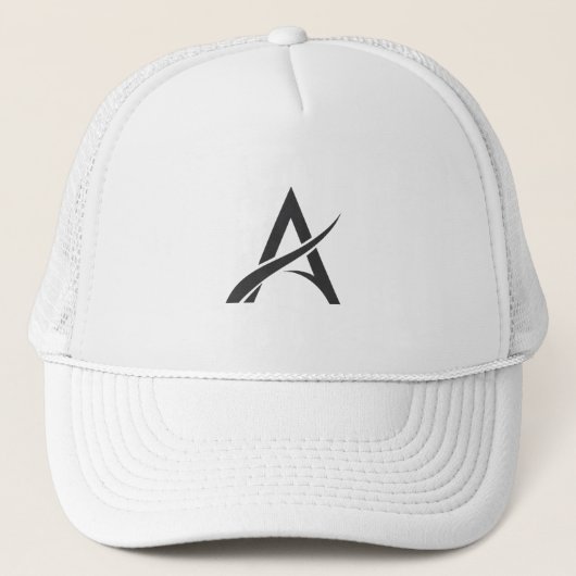 Minimal A Mark™ Foam Trucker Hat – Artemis Collect キャップ (正面)