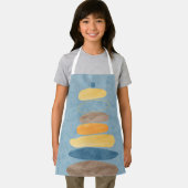 Minimal abstract balance stones composition エプロン (インサイチュ)