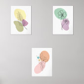 Minimal Abstract Botanical Line Art Prints (正面)
