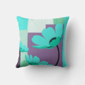 Minimal Abstract Floral Color Therapy Pillow クッション (裏面)