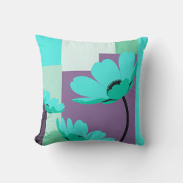 Minimal Abstract Floral Color Therapy Pillow クッション