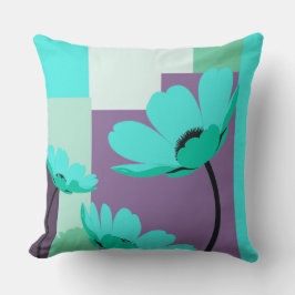 Minimal Abstract Floral Color Therapy Pillow クッション