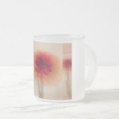 Minimal Abstract Floral Mug with Quote フロストグラスマグカップ (正面右)