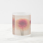 Minimal Abstract Floral Mug with Quote フロストグラスマグカップ (中央)
