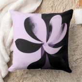 Minimal Abstract Floral Throw Pillow クッション (ブランケット)