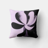 Minimal Abstract Floral Throw Pillow クッション (裏面)