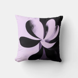 Minimal Abstract Floral Throw Pillow クッション