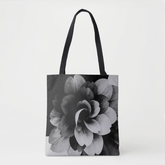 Minimal Abstract Floral Tote Bag トートバッグ (正面)