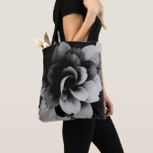Minimal Abstract Floral Tote Bag トートバッグ (クローズアップ)
