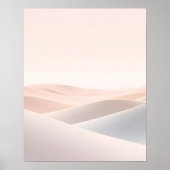Minimal Abstract Hills Landscape Art Print ポスター (正面)