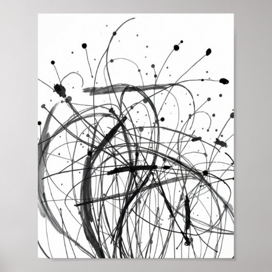 Minimal Abstract Line Art Prints ポスター (正面)