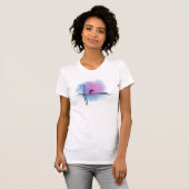 Minimal abstract watercolor T shirt design Tシャツ (正面フル)