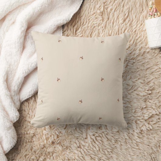Minimal Acorn Pattern Pillow  クッション (ブランケット)