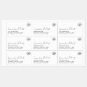 Minimal Add Your Logo Script Beauty Product  ラベル (シート)