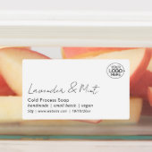 Minimal Add Your Logo Script Beauty Product  ラベル (貼付)