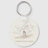 Minimal Aesthetic Keychain I Dreamy I Clouds キーホルダー (裏面)