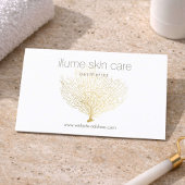 Minimal Aesthetic Med Spa Gold Coral Design 名刺
