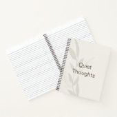 Minimal Aesthetic Notebook Quiet Thoughts Journal ノートブック (内部)