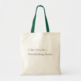 Minimal Aesthetic Tote Bag – Neutral Typography トートバッグ