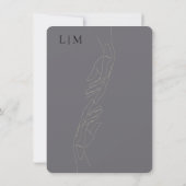 MINIMAL AESTHETIC WEDDING INVITATION (裏面)