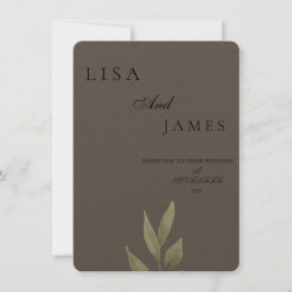 MINIMAL AESTHETIC WEDDING INVITATION
