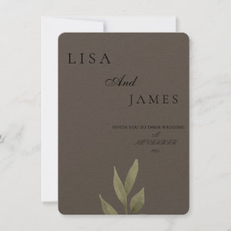 MINIMAL AESTHETIC WEDDING INVITATION