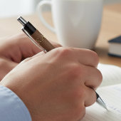 Minimal Aged Leather Style Design Personalized ボールペン