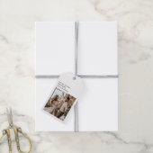 Minimal All Is Calm All Is Bright Christmas Photo ギフトタグ (より糸付き)