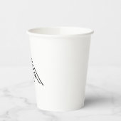 Minimal Alpine Mountain Line Art Paper Cup 紙コップ (左)