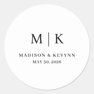 Minimal and Chic ウェディング ラウンドシール