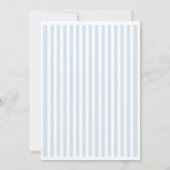 Minimal and Chic Blue French Personalized Wedding  招待状 (裏面)