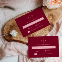 Minimal and Chic Burgundy and Light Pink Wedding