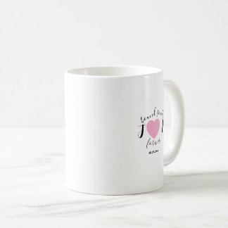 Minimal and chic couples initials wedding コーヒーマグカップ