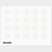 Minimal and Chic | Wedding  ラウンドシール (シート)