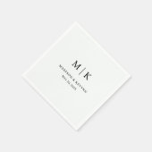 Minimal and Chic | Wedding Napkins スタンダードカクテルナプキン (角)