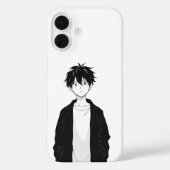 Minimal Anime Boy iPhone / iPad case Case-Mate iPhoneケース (裏面)