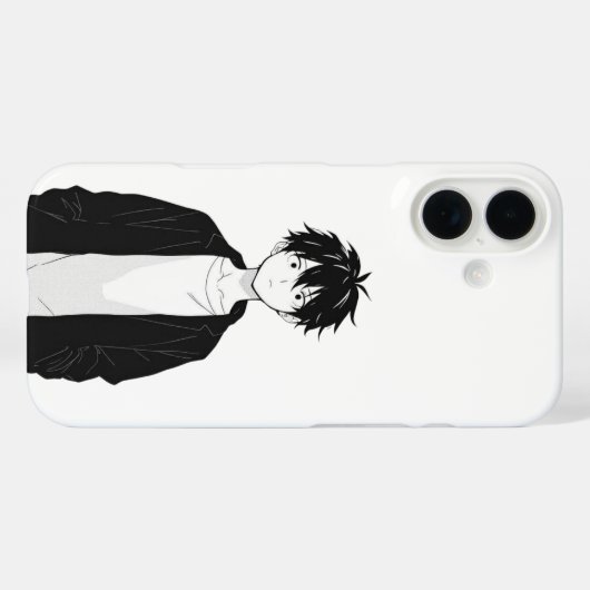 Minimal Anime Boy iPhone / iPad case Case-Mate iPhoneケース (裏面 (横))