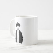 Minimal Anime Boy Mug コーヒーマグカップ (正面左)
