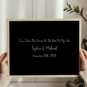 Minimal Anniversary Gift Custom Wedding Name Print ポスター