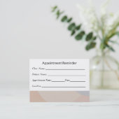 Minimal Appointment Reminder Card Clean Design 予約カード (スタンド正面)