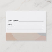Minimal Appointment Reminder Card Clean Design 予約カード (裏面)