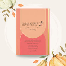 Minimal Arch Peach Fuzz 大胆な結婚式 