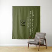 Minimal Army Green Aesthetic Hanging Wall Tapestry タペストリー (インサイチュ)