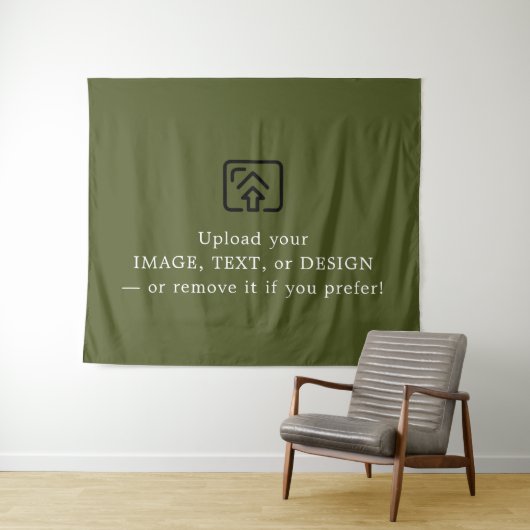 Minimal Army Green Aesthetic Hanging Wall Tapestry タペストリー (インサイチュ(横))