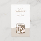 Minimal Artistic Handmade Pottery Photo Collage 名刺 (裏面)