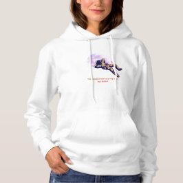 Minimal Astronaut Moon Women’s White Hoodie – Insp パーカ
